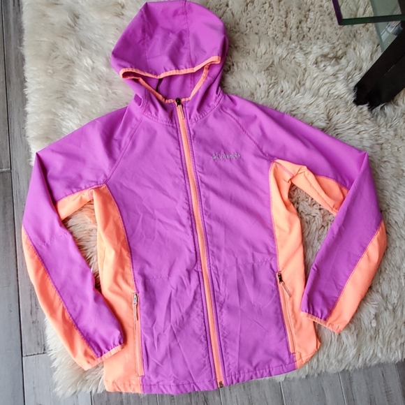 Columbia Full Zip Hooded Rain Jacket Windbreaker